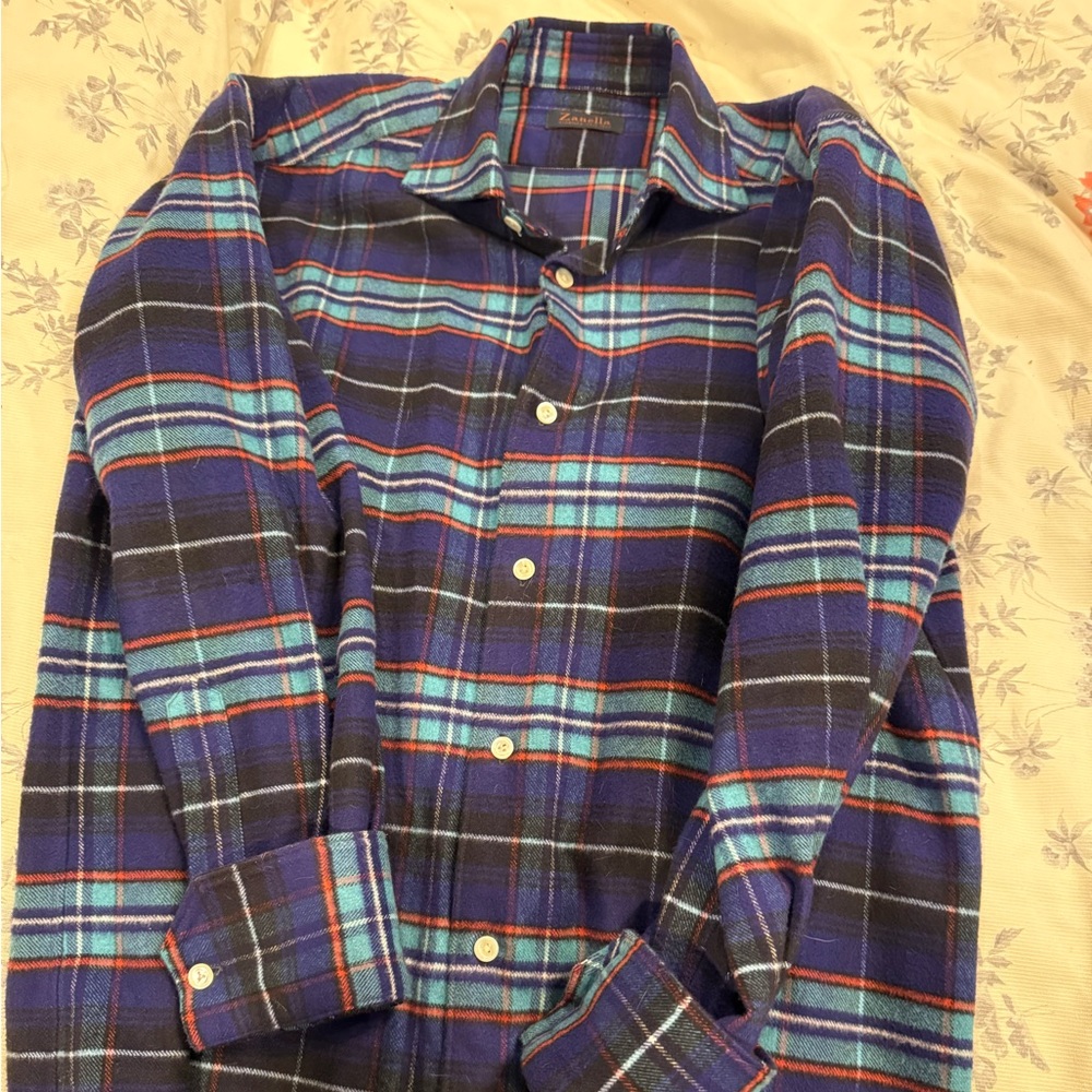 Zanella Italian Brushed Flannel Shirt
Retail: $325